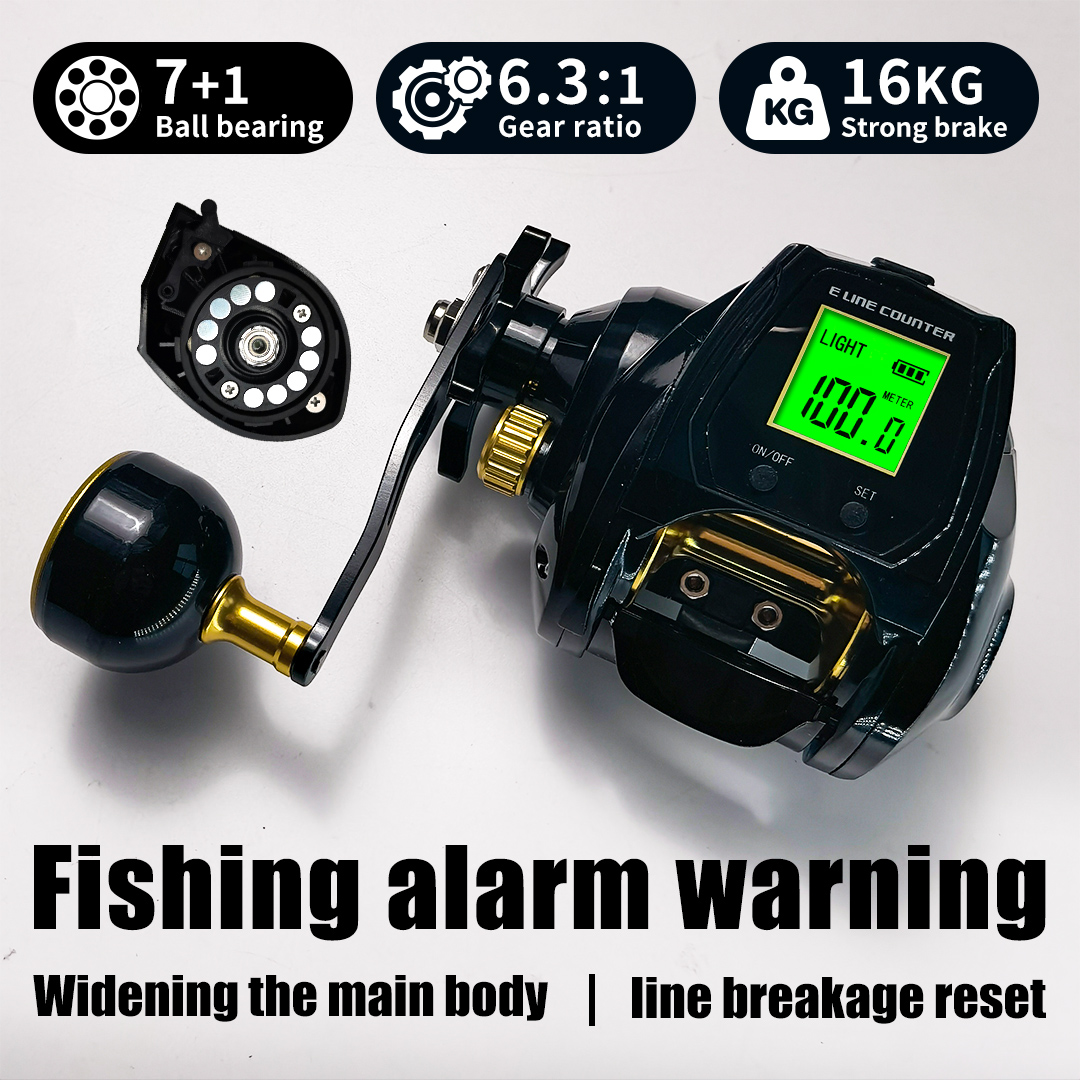 Electric Fishing Reel - Moulinet de pêche à affichage numérique